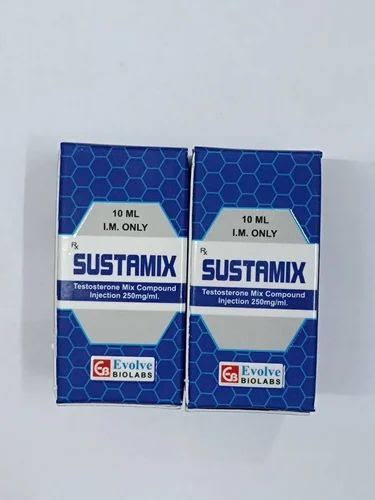 Testosterone Mix Compound Injection 250MG/ML SUSTAMIX 10ML VIAL at ₹ 250/vial | Testosterone Injection in Nagpur | ID: 2857522238088