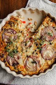 This Gluten Free Crustless Quiche Recipe By Rosana Mcphee Makes A Lovely Light Lunch For A Summer S Day Quorn Recipes Vegetable Quiche Recipes Quiche Recipes