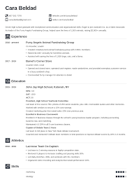 High School Graduate Resume Example With No Experience