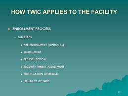 Applicants can apply for a twic online or in person. Transportation Workers Identification Credential Ppt Download