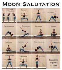 34 Best Moon Salutation Yoga Sequence Moon Yoga Sequence Moonyogasequence Yoga Postures Pictures Moon Salutation Yoga Postures