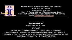 Sebagai gambaran terkait dengan alokasi penempatan cpns kemenkumham tahun ini, silahkan anda baca informasi unit kerja yang akan ditempati oleh untuk melengkapi informasi alokasi penempatan cpns kemenkumham tahun 2017 di atas, berikut ini admin bagikan daftar alamat po box. Jadwal Ujian Cpns 2018 Berita Medan Hari Ini