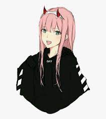Seeking for free anime girls png images? Transparent Hot Anime Girl Png Zero Two Off White Png Download Transparent Png Image Pngitem