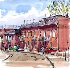 I Love Working With Triads Of Primary Colour Because Of The Harmonious Mixes You Can Get Here S A N Urban Sketchers Watercolour Inspiration Watercolor Lessons