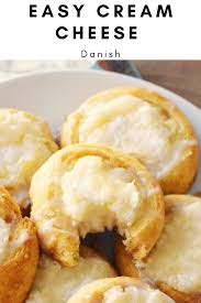 Easy Cream Cheese Danish Made With Crescent Roll Dough Recipe Easy Cream Cheese Danish Yummy Food Dessert