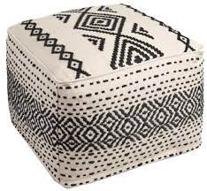 Maybe you would like to learn more about one of these? Black And White Kilim Indoor Outdoor Pouf Decorist