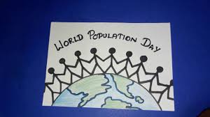 Draw Population Day Poster How To Draw World Population Drawing Step By Step