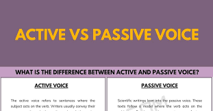 Check spelling or type a new query. Active Vs Passive Voice The Difference Between Active And Passive Voice 7esl