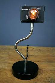 upcycled camera lamp diy light fixtures camera lamp diy lamp