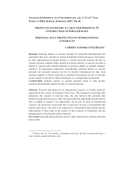În sens restrâns, autoritatea este circumscrisă oricărui tip de organizare. Pdf ProtecÈia Datelor Cu Caracter Personal In Contractele InternaÈionale Personal Data Protection In International Contracts