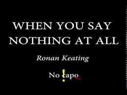 Manufactured and distributed by concord music group, inc.#alis. When You Say Nothing At All Ronan Keating Easy Chords And Lyrics Youtube