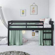 Dorel Living Benson Junior Twin Loft Bed Black Walmart Com Loft Bed Plans Loft Beds For Small Rooms Ikea Loft Bed
