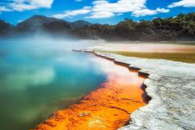 The Champagne Pool At Wai O Tapu Rotorua New Zealand 1800x1200 Nature Photography Travel Rotorua New Zealand Rotorua Cool Landscapes
