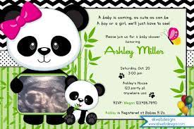 Panda Baby Shower Invitation Panda Bear Invitation Panda Baby Showers