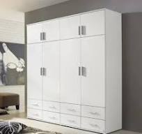 China Hot Selling Customization Furniture Home Furniture White Color Wooden  MDF Closet Wardrobe