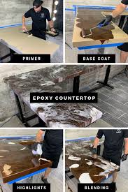 Diy Epoxy Countertop Learn How To Install An Epoxy Countertop In Your Kitchen Step By Step Process On How To Get Epoxy Countertop Resin Countertops Diy Epoxy