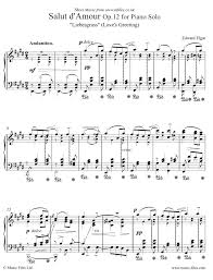 Pure cotton that feels soft and nice against your skin. Edward Elgar Salut D Amour Op 12 For Piano Solo In E Sheet Music Score Midi Mp3 Downloads