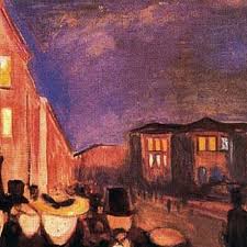 Evening on karl johan street. Bts Aesthetics On Twitter Evening On Karl Johan Street Edvard Munch 1892