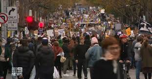 The second and largest protest was held on saturday 6 june, where at least 10,000 protesters melbourne: Melbourne Protest Organisers To Cop Fine 9news