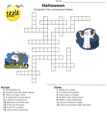 The crossword puzzle can be played on the computer or by printing on paper. Halloween Crossword Hard Happyhalloween Halloween Arts And Crafts Halloween Crossword Classroom Activities