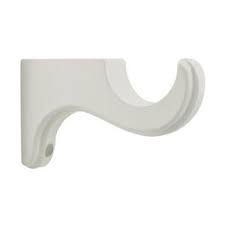 Allen Roth 2 Pack White Wood Curtain Rod Brackets To Hold Up Boat Oar Window Curtain Rods Wood Curtain Rods Wood Curtain Curtain Brackets