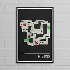Posters Csgo De Mirage Map Poster