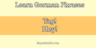 So, if it's before noon, you say 'guten morgen;' from midday to 6 pm say 'guten tag' and after 6. 16 Awesome Ways To Say Hello In German German Greetings Ways To Say Hello German Phrases Learn German
