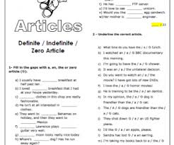 Definite Indefinite And Zero Article Worksheet Articles Worksheet English Grammar Worksheets Grammar Worksheets