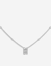 Rings, bracelets, necklaces and earrings, available in white gold, pink gold or yellow gold. Messika Move Romane 18ct White Gold And Diamond Necklace Selfridges Com