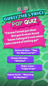 We may earn a commission through links on our site. Guess The Lyrics Pop Quiz For Android Apk Download