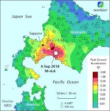 The map scale has not been included. Violent Shaking Triggers Massive Landslides In Sapporo Japan Earthquake Temblor Net