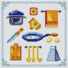 Grille Gratuite Point De Croix Ustensile De Cuisine 1 Jpg 500 500 Piksel Kanavice Ornekleri Kanavice Tasarimlari Kanaviceler