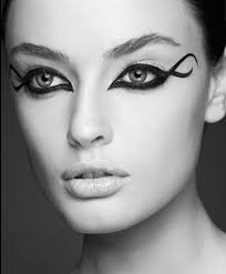 Black And White Graphic Eyeliner Unusual Eyeliner Graphic Eyeliner Dramatic Eye Makeup Eyeliner