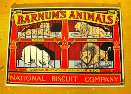 Vintage Barnum S Animal Crackers Sign Animal Crackers Barnum Vintage Advertisements