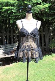 Vintage Black Lace Babydoll Lingerie Gilligan Omalley Sleepwear 1960s Black Lace Sexy Lingerie Super Cute