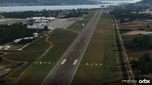 Passagiere, die zum ersten mal ankommen, übertroffen. Der Zweite Split Airport Fur Prepar3d