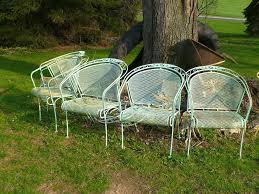Vintage Mid Century Russell Woodard 4 Expanded Metal Patio Chairs Metal Patio Chairs Garden Chairs Metal Patio Chairs