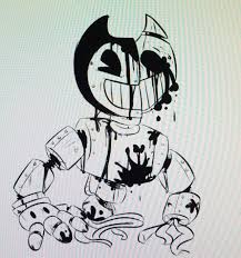 Robot Bendy Which I Ve Dubbed As Rendy Bendy And The Ink Machine Sketches Graffiti Lettering