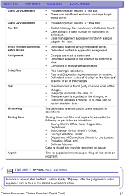 table of contents criminal procedures criminal flowcharts