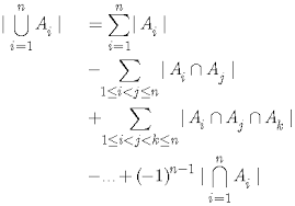 The Inclusion Exclusion Principle
