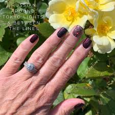 Russian Around Tokyo Lights Between The Lines Color Street Nails Color Street Beautiful Nail Art