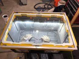 A sandblasting cabinet is essentially a box that is… Diy Sand Blasting Enclosure 6 Steps With Pictures Instructables