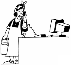 Office phone coloring page from home electronics category. Maid Using Phone Coloring Page Free Printable Coloring Pages For Kids