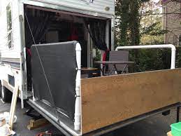 Designed and engineered with larger floorplans and all the space you need to bring the guests (and gear) you love to travel with, the vengeance touring edition toy hauler is an uncompromising. Building Patio With Pvc And Privacy Screens For Toy Hauler When Ramp Is Down Travel Trailer Remodel Trailer Patio Toy Hauler