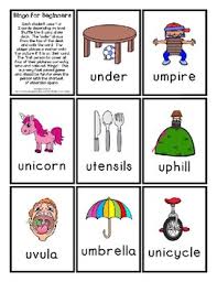 The different sounds have different purposes, including warding off pre Bingo For Beginners Preschool Focus Letter U Sound By Dollar Store Teacher