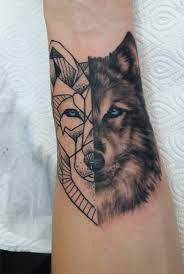 The geometric tattoos can be perfect designs to be designed however; Geomatics Realistic Wolf