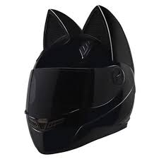Moto Helmet Cat Ears Stick Motorcycle Full Face Horns Snowboard Racing Large Unbranded Cat Womens Motorcycle Helmets Black Motorcycle Helmet Motorbike Helmet