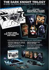 Finally, 'the dark knight rises' (2012), set eight years on from the events of the 'the dark knight', sees batman returning to save gotham city from the evil clutches of brutal terrorist bane (tom hardy) and his. The Dark Knight Trilogy Ultimate Collector S Edition Dc Movies Wiki Fandom