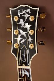 Gibson Black Acoustic Electric Guitar 2014 Gibson Custom Doves In Flight Trans Black Acoustic Guitar Black Acoustic Guitar Guitar Acoustic Guitar