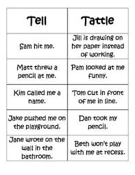 Telling Vs Tattling Activity Pack Social Skills Lessons